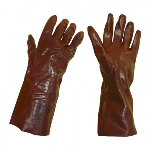 LUVA PVC C/FORRO ALGODAO 35CM
